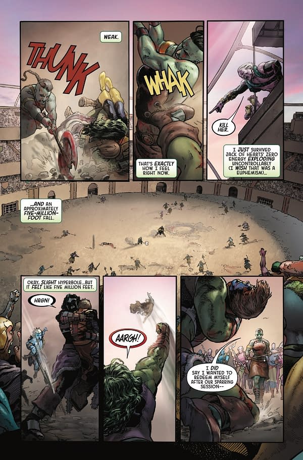 Interior preview page from PLANET SHE-HULK #5 AARON KUDER COVER