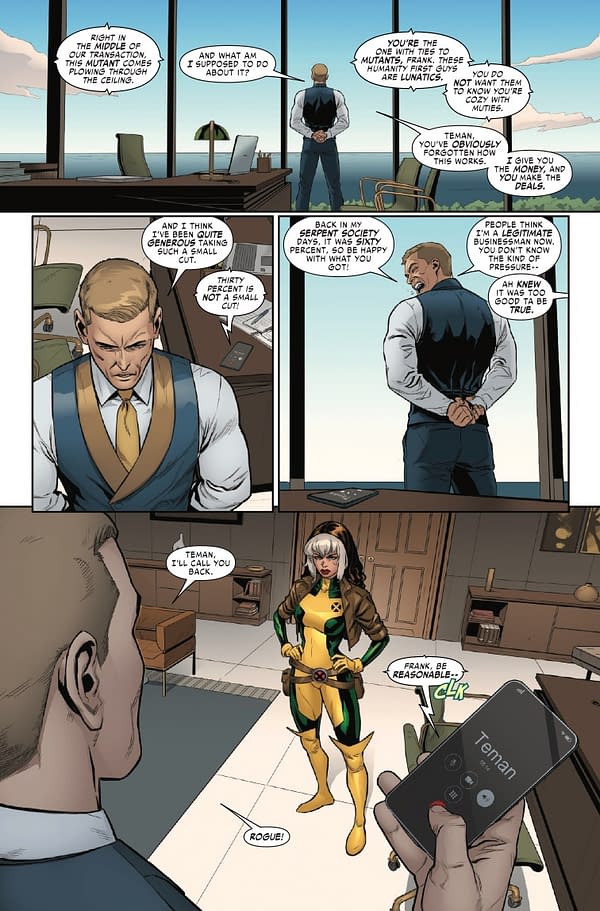 Interior preview page from ROGUE #3 DAVID NAKAYAMA COVER