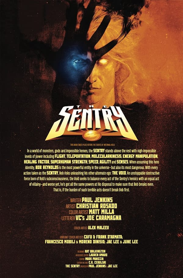 Interior preview page from THE SENTRY #1 ALEX MALEEV COVER