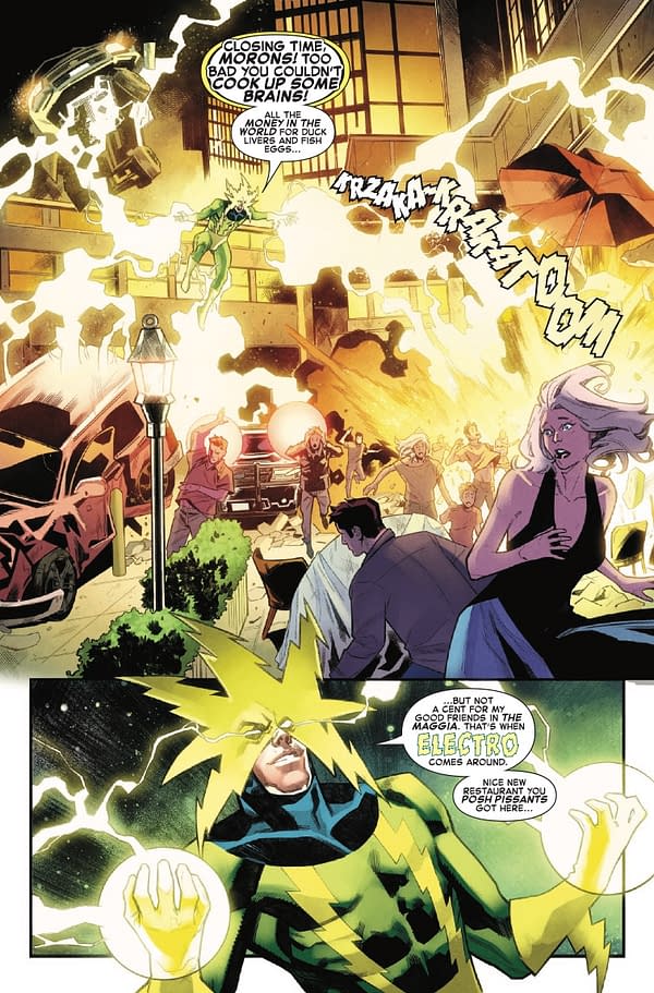 Interior preview page from SPIDER-MAN: MEALS TO ASTONISH #1 MIKE MIGNOLA COVER