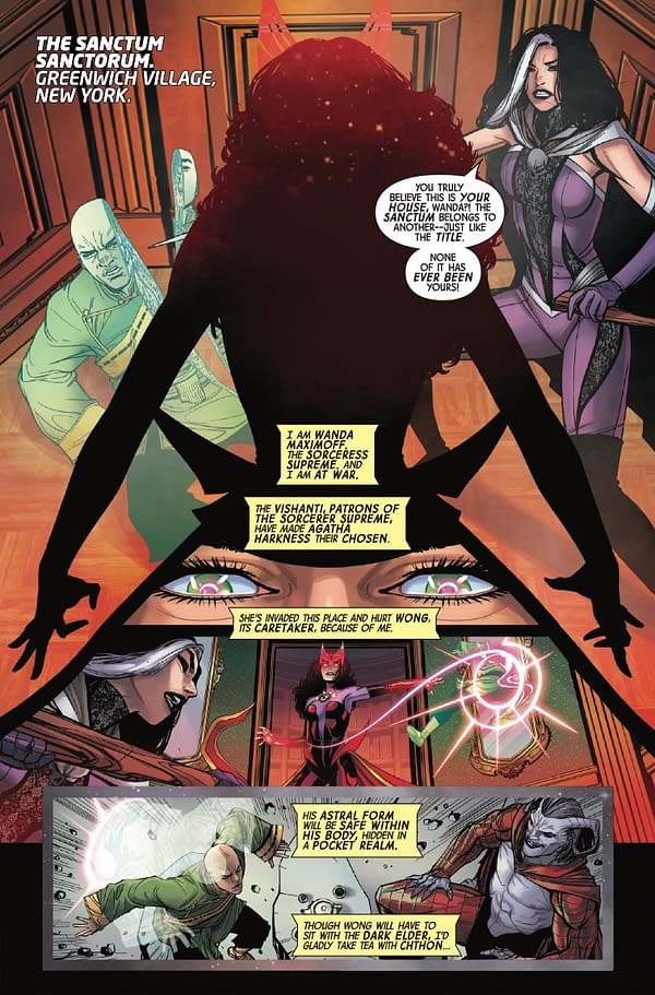 Interior preview page from SORCERER SUPREME #4 LESLEY "LEIRIX" LI COVER