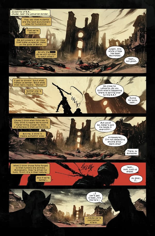 Interior preview page from ULTIMATE WOLVERINE #15 ALESSANDRO CAPPUCCIO COVER