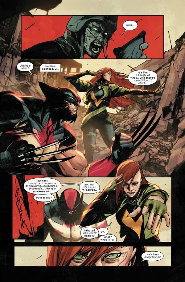 Interior preview page from ULTIMATE WOLVERINE #15 ALESSANDRO CAPPUCCIO COVER