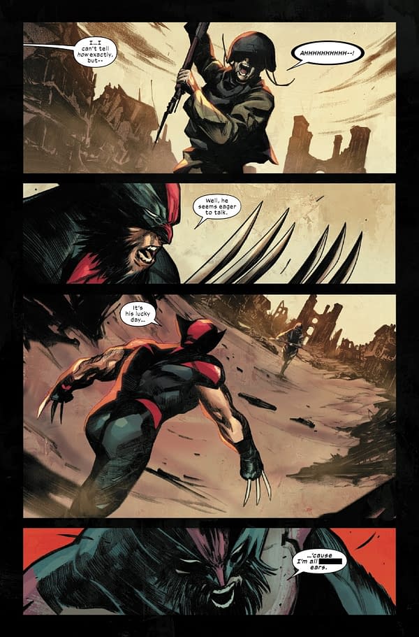 Interior preview page from ULTIMATE WOLVERINE #15 ALESSANDRO CAPPUCCIO COVER