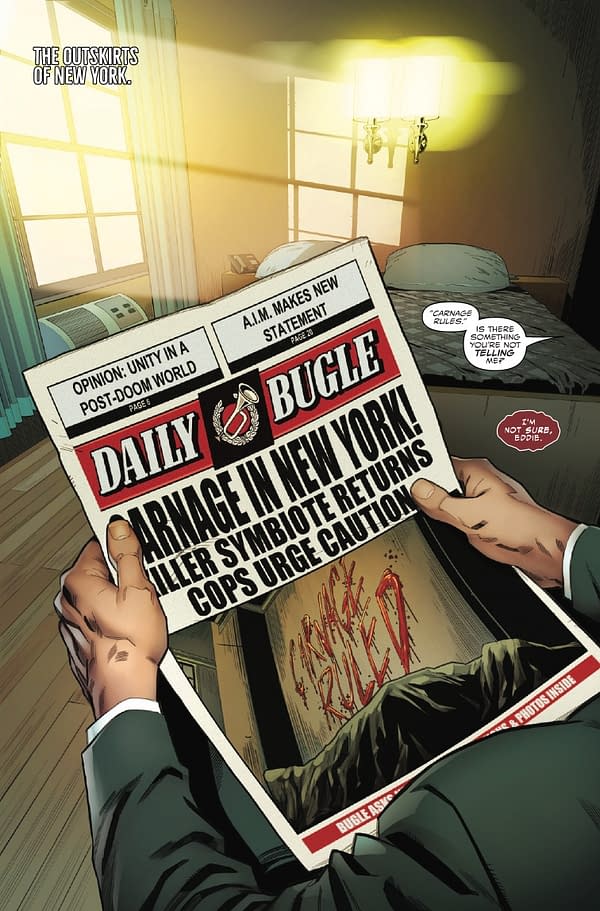 Interior preview page from VENOM #255 CARLOS GOMEZ COVER