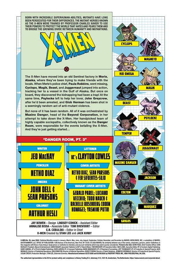 Interior preview page from X-MEN #28 NETHO DIAZ COVER