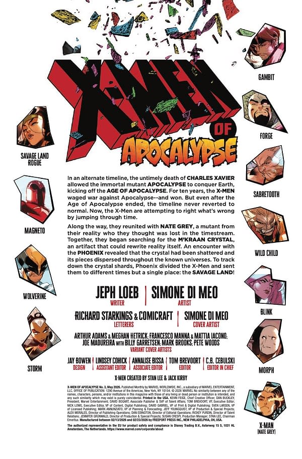 Interior preview page from X-MEN OF APOCALYPSE #3 SIMONE DI MEO COVER