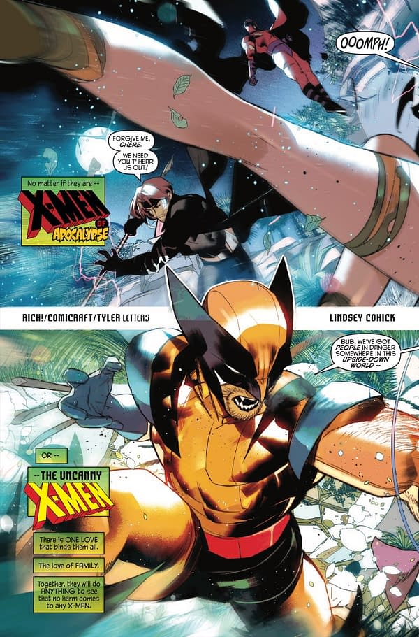 Interior preview page from X-MEN OF APOCALYPSE #3 SIMONE DI MEO COVER