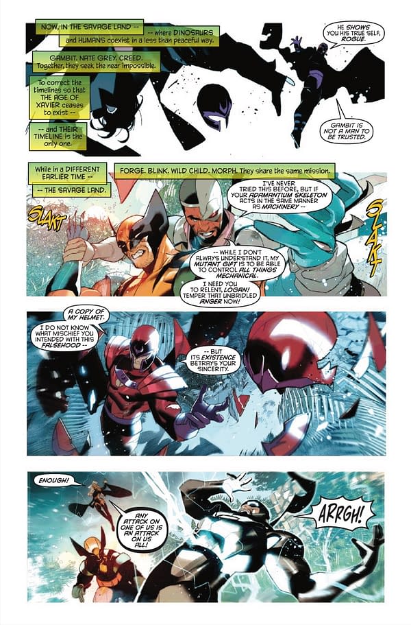 Interior preview page from X-MEN OF APOCALYPSE #3 SIMONE DI MEO COVER