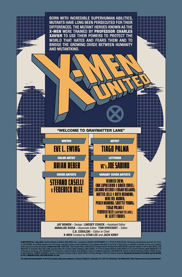 Interior preview page from X-MEN UNITED #1 STEFANO CASELLI COVER