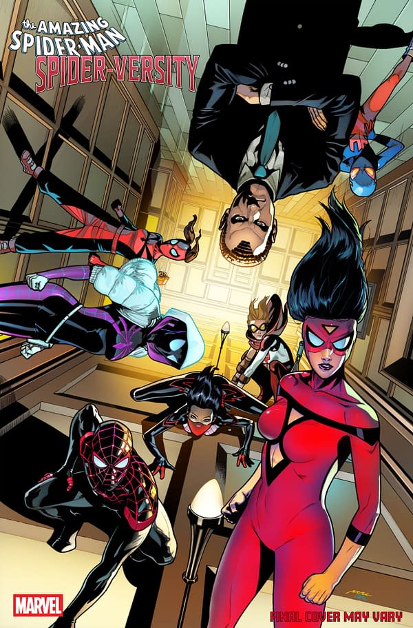 Cover image for AMAZING SPIDER-MAN: SPIDER-VERSITY #1 PERE PEREZ FOIL VARIANT