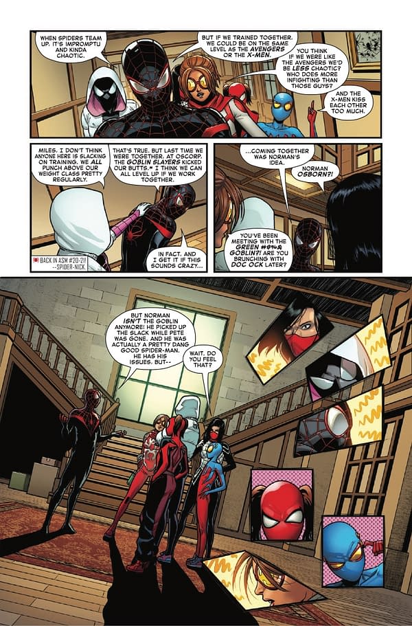 Interior preview page from AMAZING SPIDER-MAN: SPIDER-VERSITY #1 GIUSEPPE CAMUNCOLI COVER