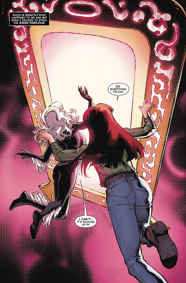 Interior preview page from BLACK CAT #9 ADAM HUGHES COVER