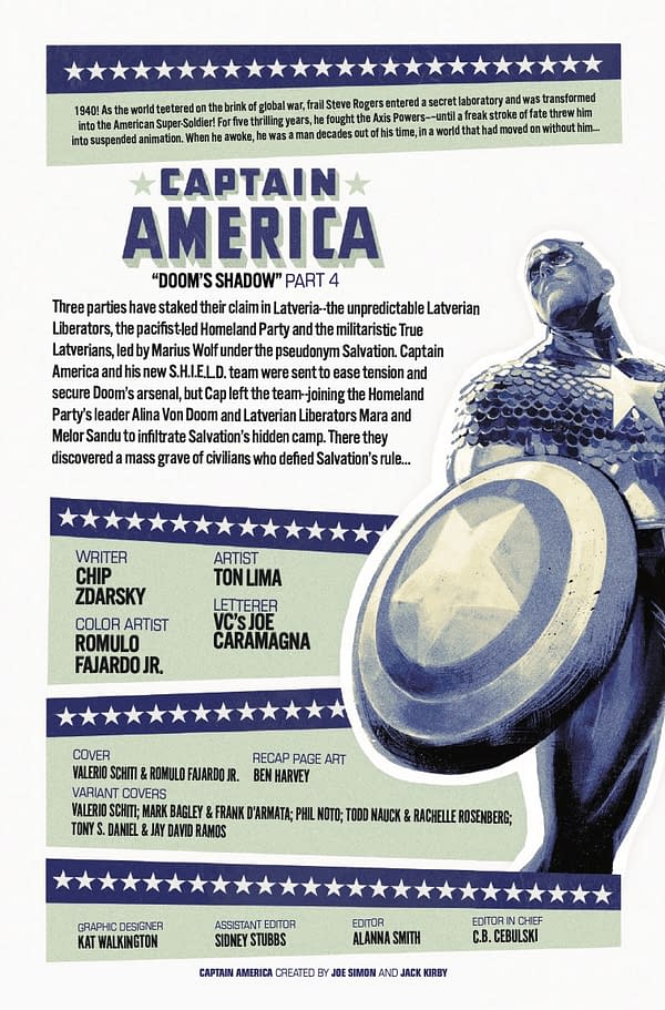 Interior preview page from CAPTAIN AMERICA #9 VALERIO SCHITI COVER