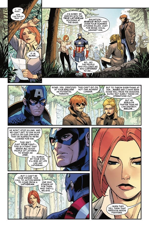 Interior preview page from CAPTAIN AMERICA #9 VALERIO SCHITI COVER