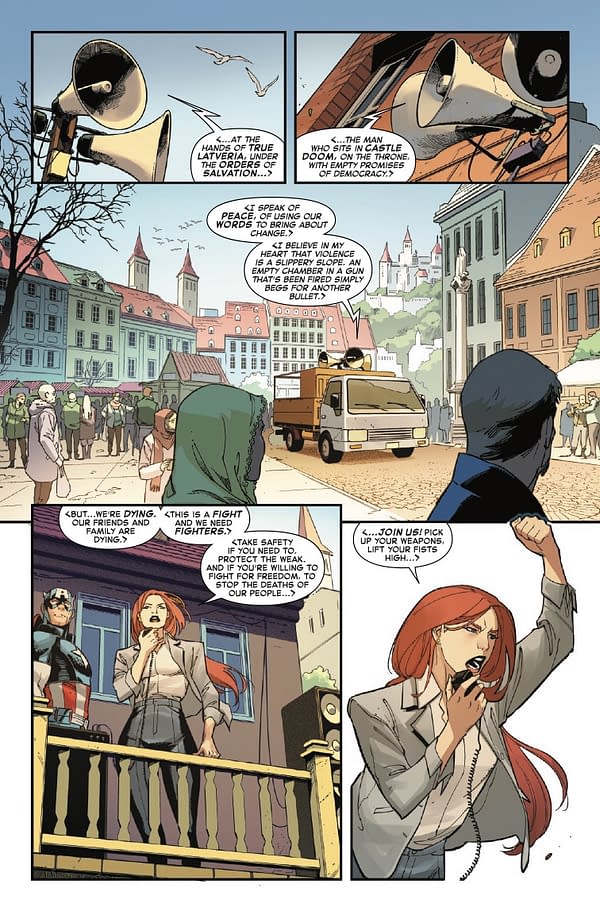 Interior preview page from CAPTAIN AMERICA #9 VALERIO SCHITI COVER