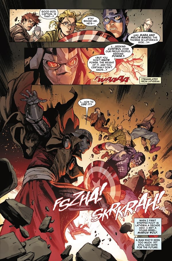 Interior preview page from CAPTAIN AMERICA #10 VALERIO SCHITI COVER