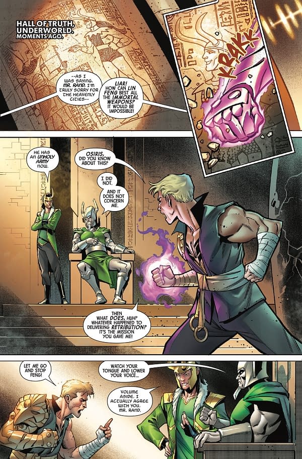 Interior preview page from DEADLY HANDS OF K'UN-LUN #3 LEINIL YU COVER