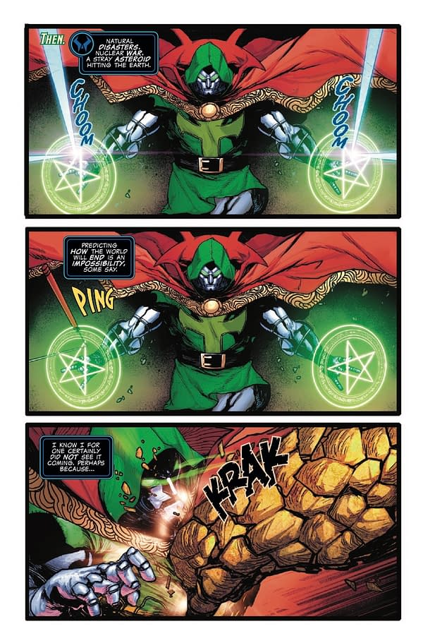 Interior preview page from DOOM 2099: RAGE OF DOOM #1 JUNGGEUN YOON COVER