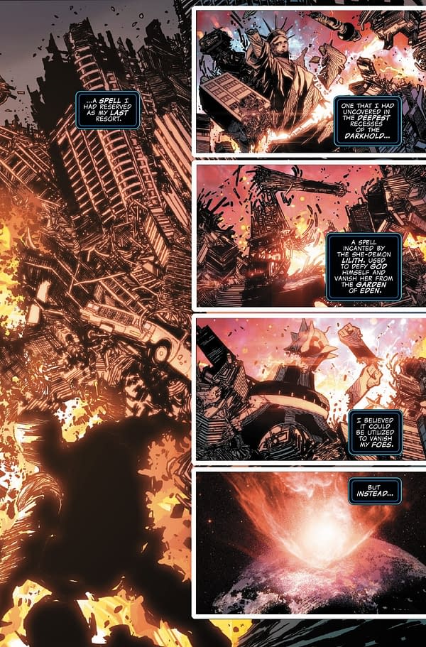 Interior preview page from DOOM 2099: RAGE OF DOOM #1 JUNGGEUN YOON COVER