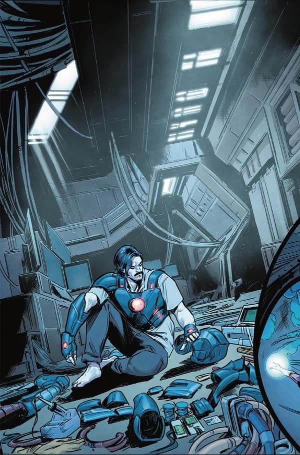 Interior preview page from IRON MAN #4 RYAN STEGMAN COVER