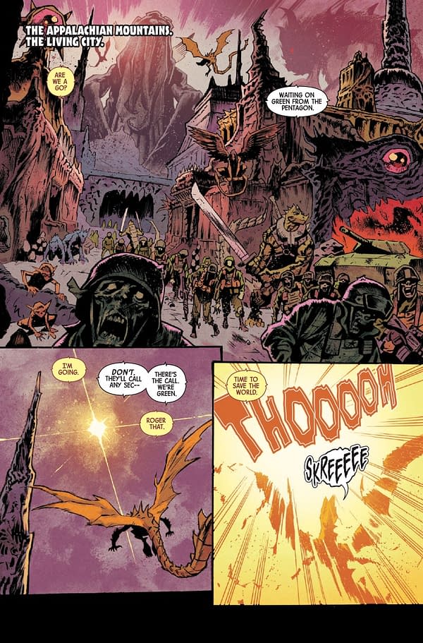 Interior preview page from INFERNAL HULK #6 NIC KLEIN COVER