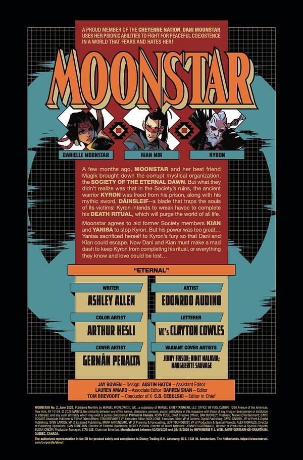 Interior preview page from MOONSTAR #2 GERMAN PERALTA COVER