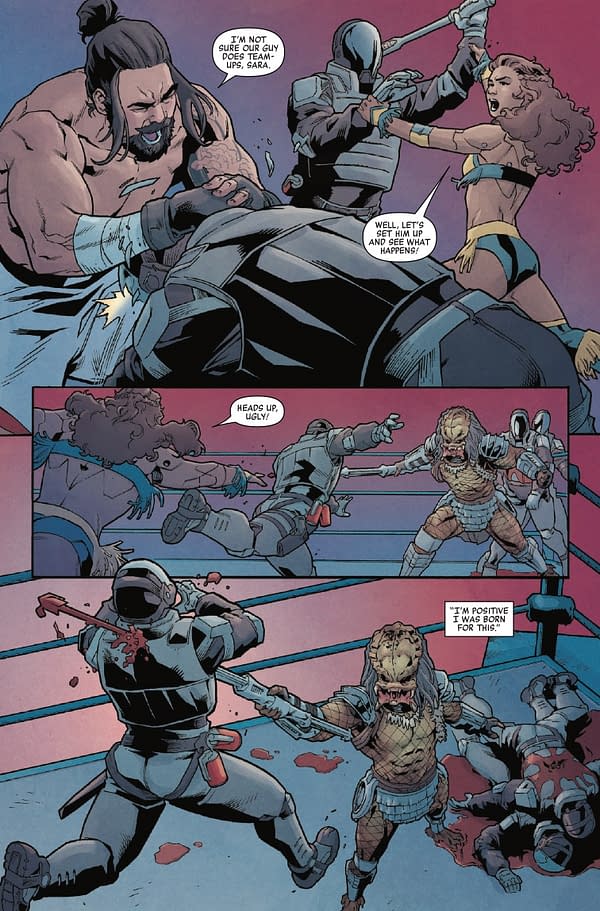 Interior preview page from PREDATOR: BLOODSHED #3 KEN LASHLEY COVER