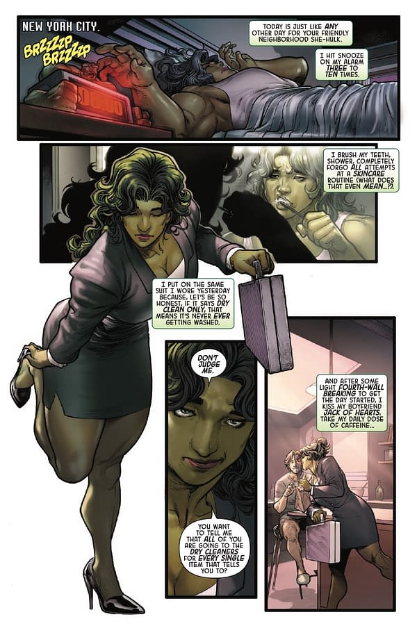 Interior preview page from PLANET SHE-HULK #6 AARON KUDER COVER