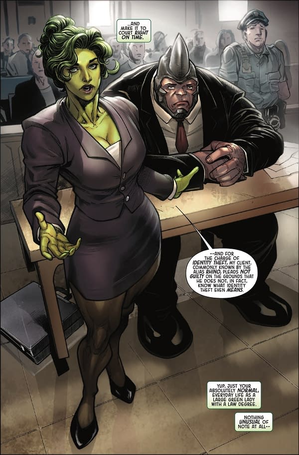 Interior preview page from PLANET SHE-HULK #6 AARON KUDER COVER