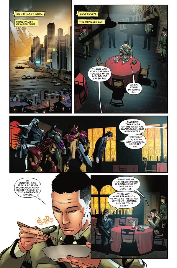 Interior preview page from PSYLOCKE: NINJA #4 DERRICK CHEW COVER