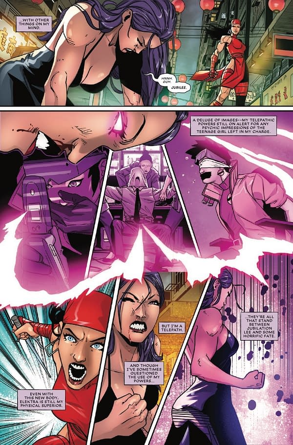 Interior preview page from PSYLOCKE: NINJA #4 DERRICK CHEW COVER