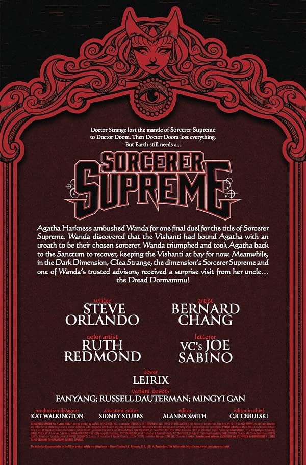 Interior preview page from SORCERER SUPREME #5 LESLEY "LEIRIX" LI COVER
