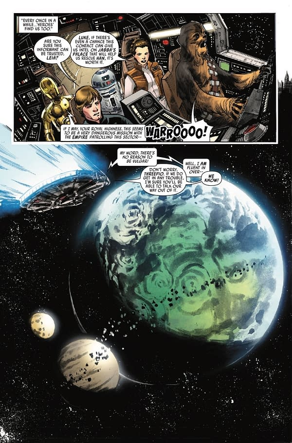 Interior preview page from STAR WARS: GALAXY'S EDGE - ECHOES OF THE EMPIRE #1 PHIL NOTO COVER