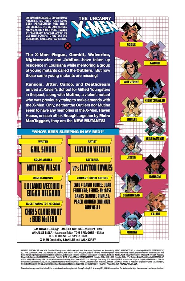 Interior preview page from UNCANNY X-MEN #27 LUCIANO VECCHIO COVER