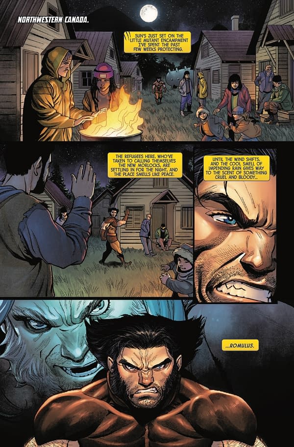 Interior preview page from WOLVERINE #17 DAN PANOSIAN COVER