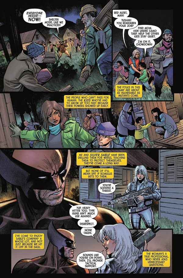 Interior preview page from WOLVERINE #17 DAN PANOSIAN COVER