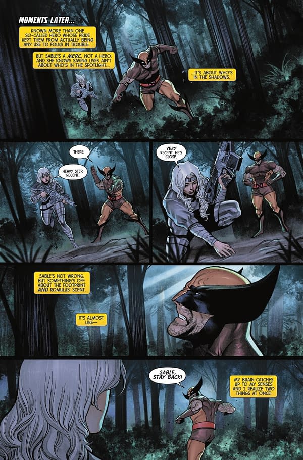 Interior preview page from WOLVERINE #17 DAN PANOSIAN COVER