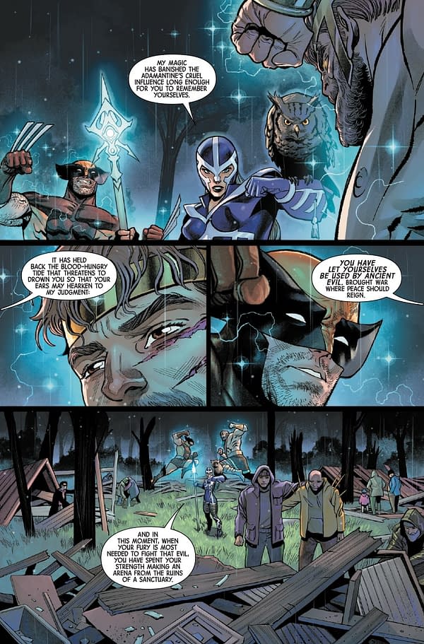 Interior preview page from WOLVERINE #19 DAN PANOSIAN COVER