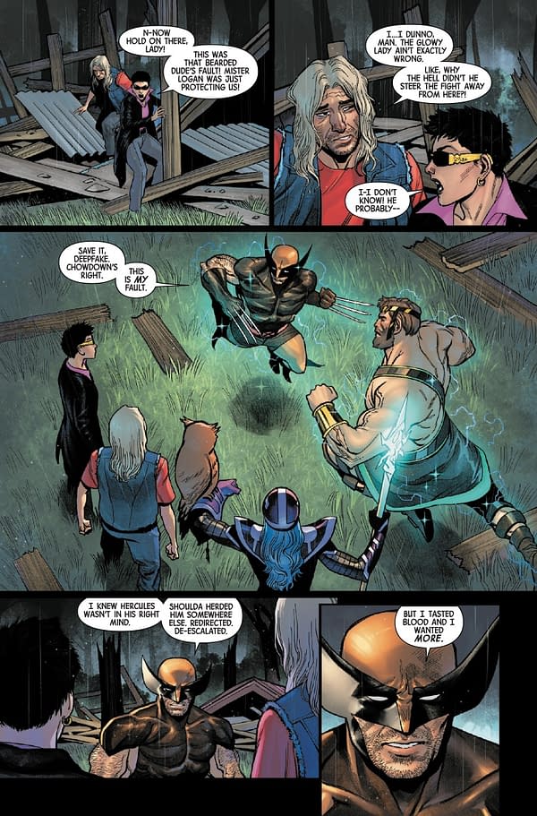 Interior preview page from WOLVERINE #19 DAN PANOSIAN COVER