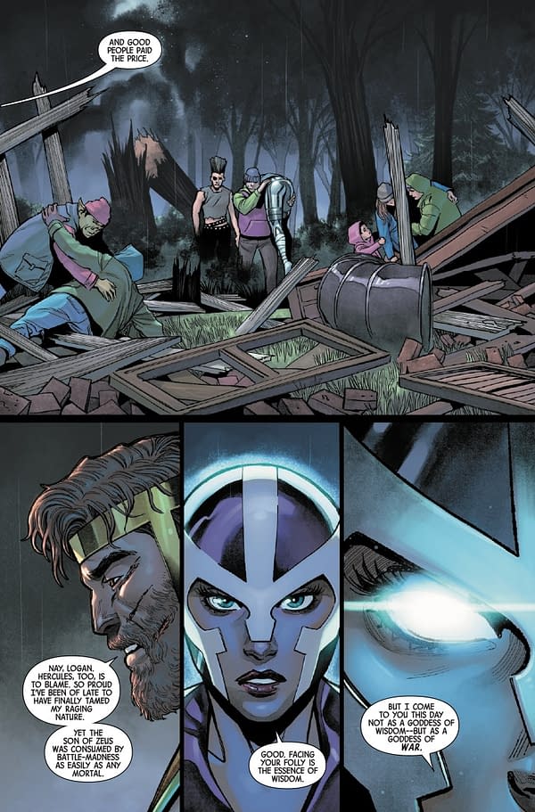 Interior preview page from WOLVERINE #19 DAN PANOSIAN COVER
