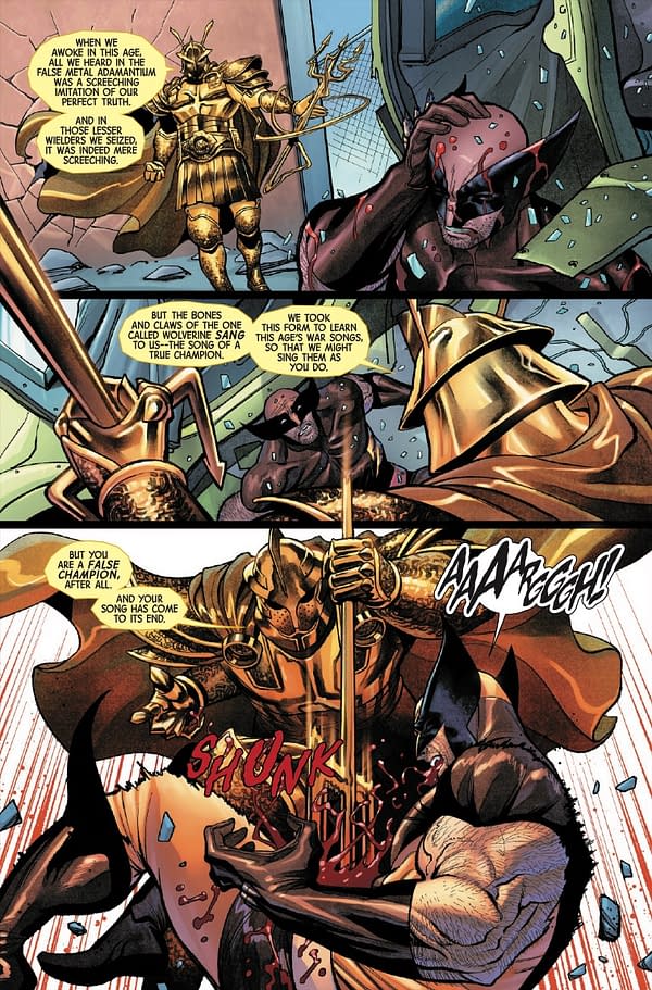 Interior preview page from WOLVERINE #20 DAN PANOSIAN COVER