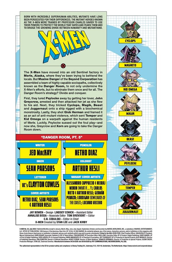 Interior preview page from X-MEN #30 NETHO DIAZ COVER