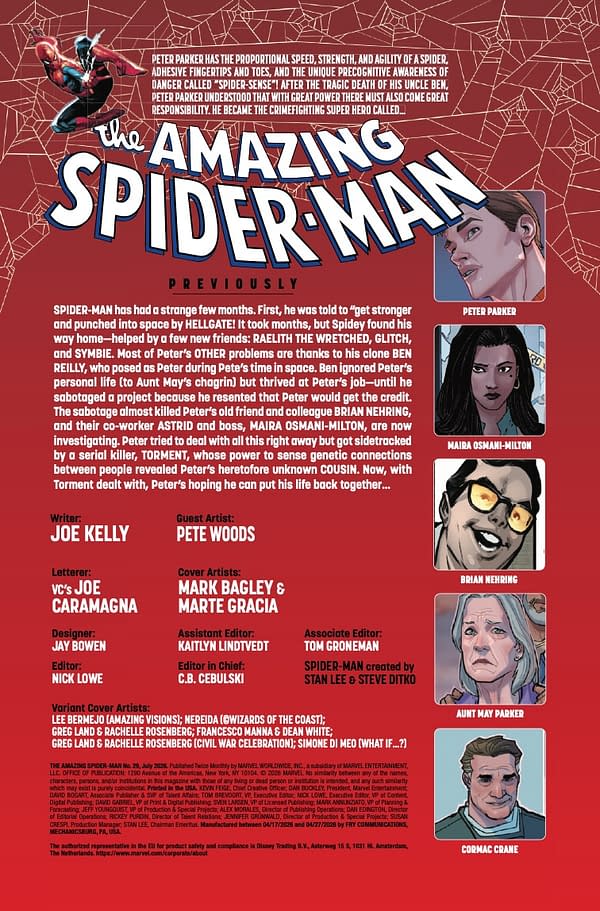 Interior preview page from AMAZING SPIDER-MAN #29 MARK BAGLEY COVER