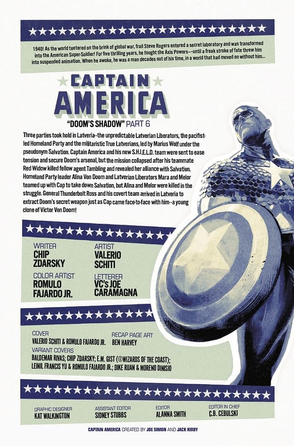 Interior preview page from CAPTAIN AMERICA #11 VALERIO SCHITI COVER