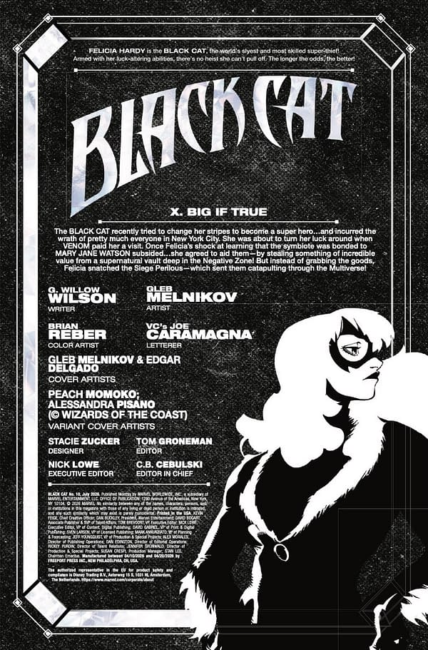 Interior preview page from BLACK CAT #10 GLEB MELNIKOV COVER