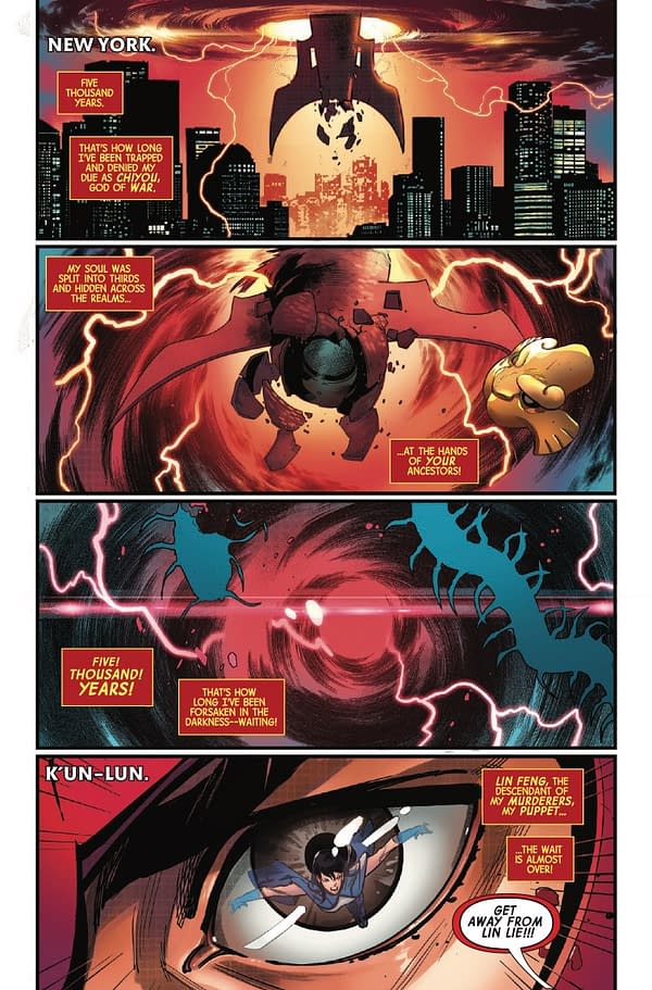 Interior preview page from DEADLY HANDS OF K'UN-LUN #4 LEINIL YU COVER