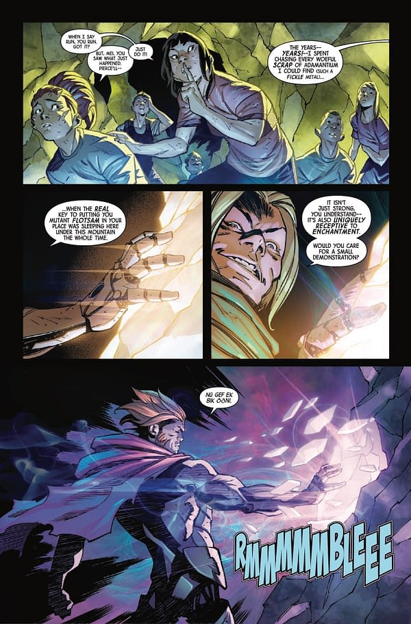 Interior preview page from CYCLOPS #5 FEDERICO VICENTINI COVER