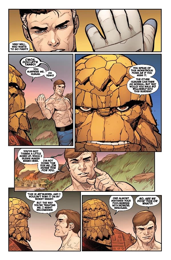 Interior preview page from PLANET OF THE APES VS. FANTASTIC FOUR #4 GREG LAND COVER