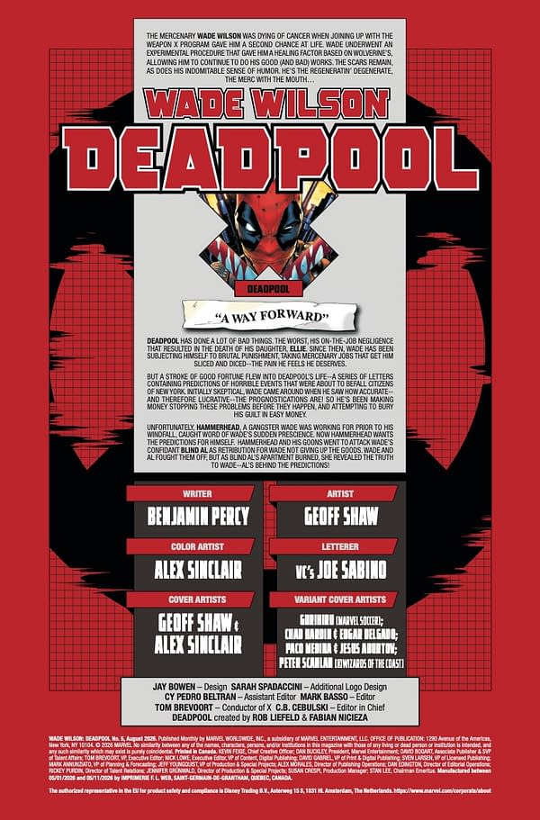 Interior preview page from WADE WILSON: DEADPOOL #5 GEOFF SHAW COVER